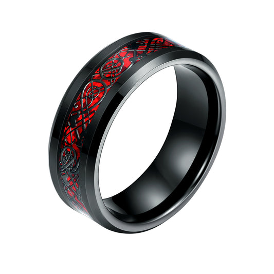 CAHCH DRAGON 8MM TUNGSTEN RING