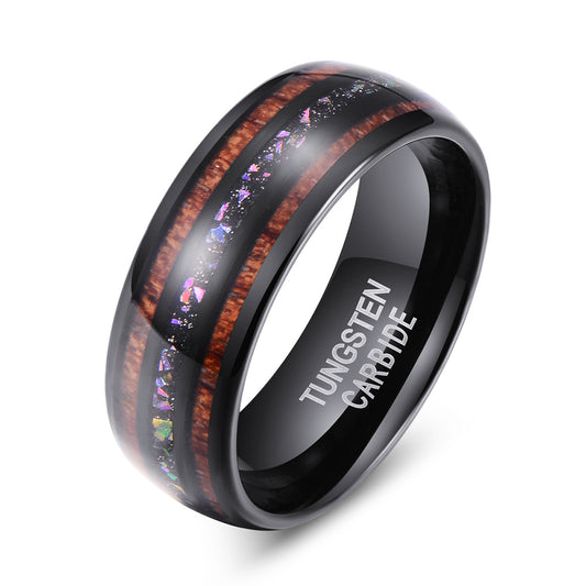 CAHCH NATURAL 8MM TUNGSTEN RING