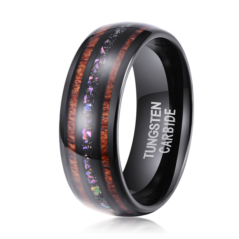 CAHCH NATURAL 8MM TUNGSTEN RING