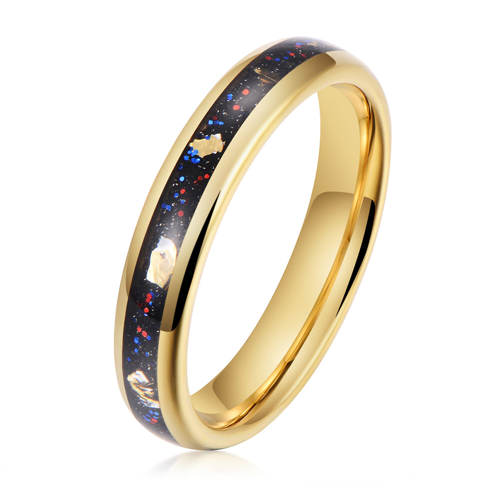 CAHCH STAR 4MM TUNGSTEN RING