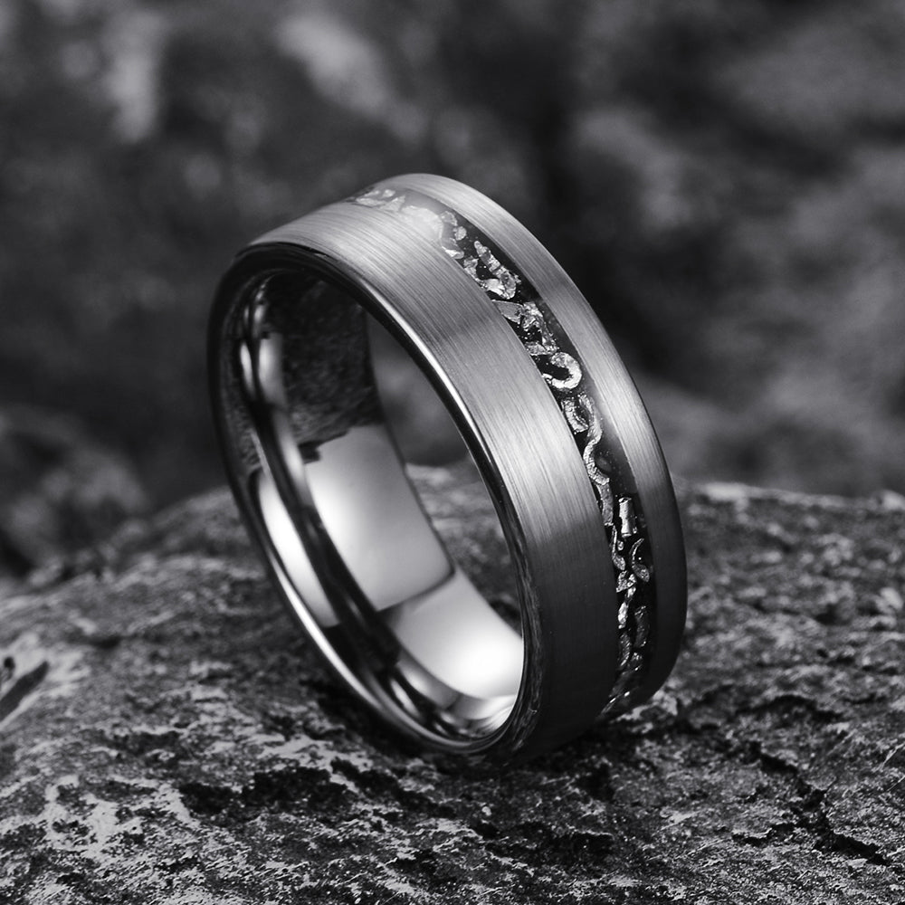 CAHCH NATURAL 8MM TUNGSTEN RING