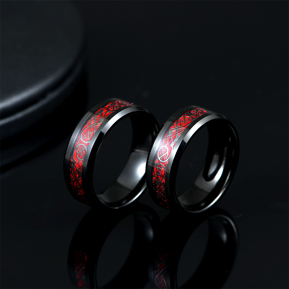 CAHCH DRAGON 8MM TUNGSTEN RING