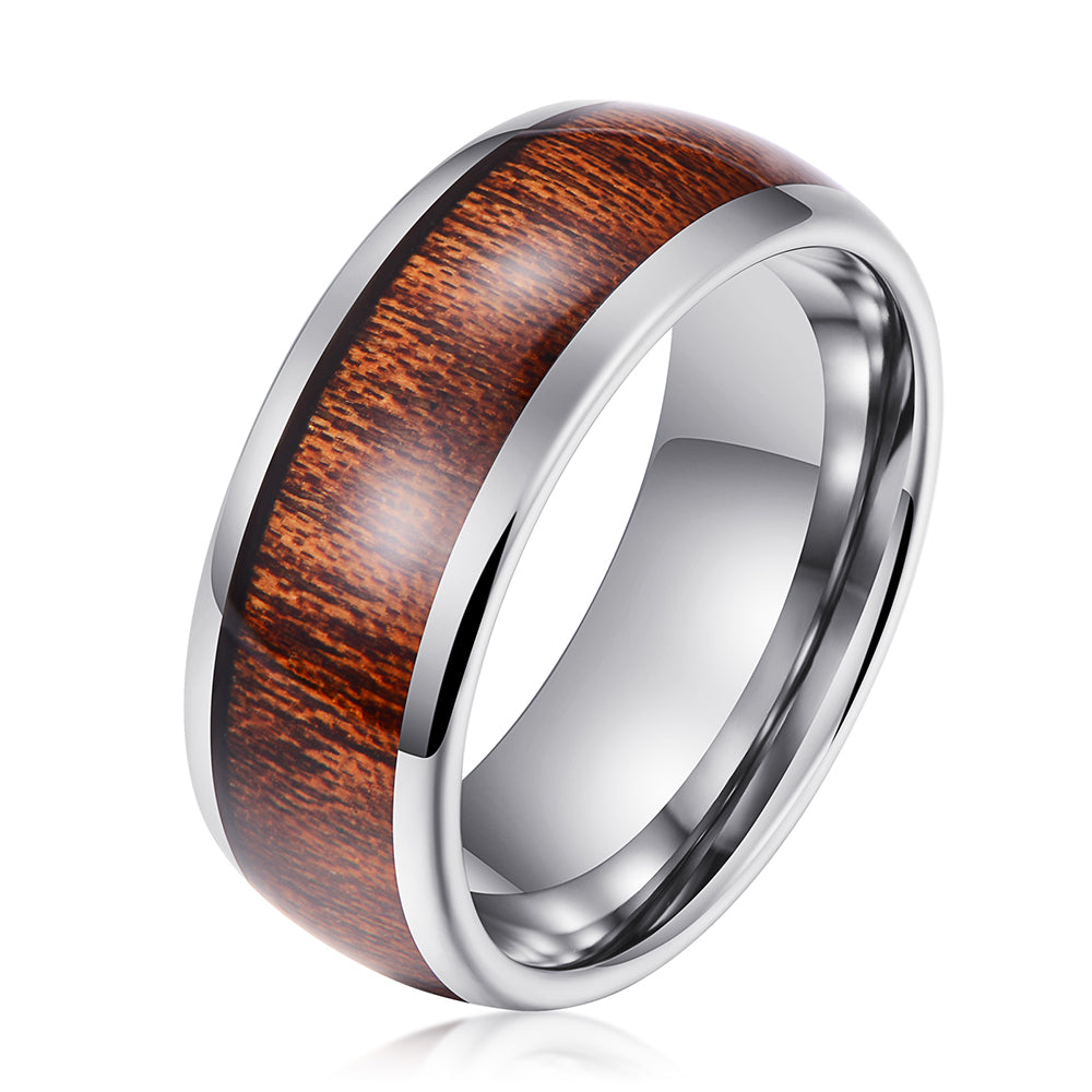 CAHCH NATURAL 8MM TUNGSTEN RING