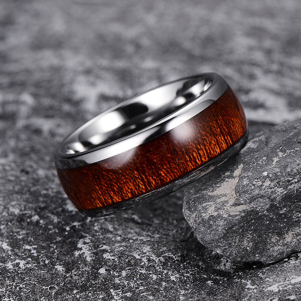 CAHCH NATURAL 8MM TUNGSTEN RING