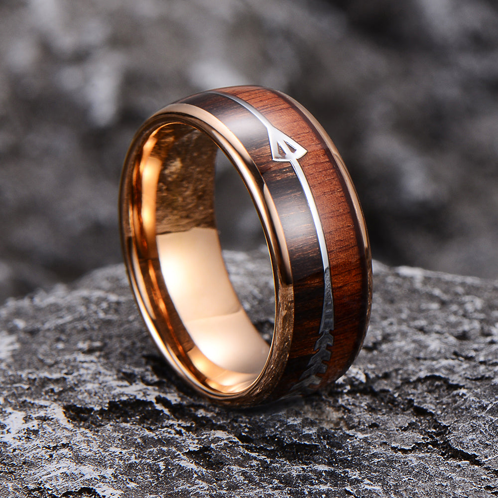 CAHCH NATURAL 8MM TUNGSTEN RING