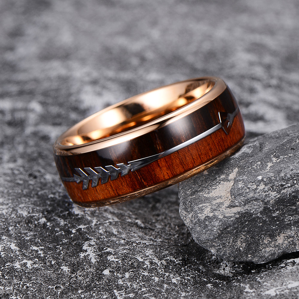 CAHCH NATURAL 8MM TUNGSTEN RING