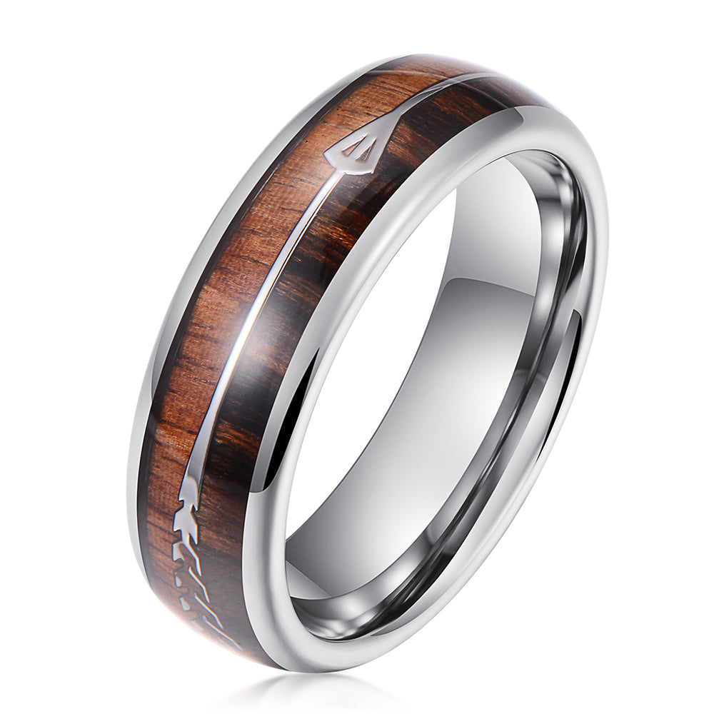 CAHCH NATURAL 6MM TUNGSTEN RING