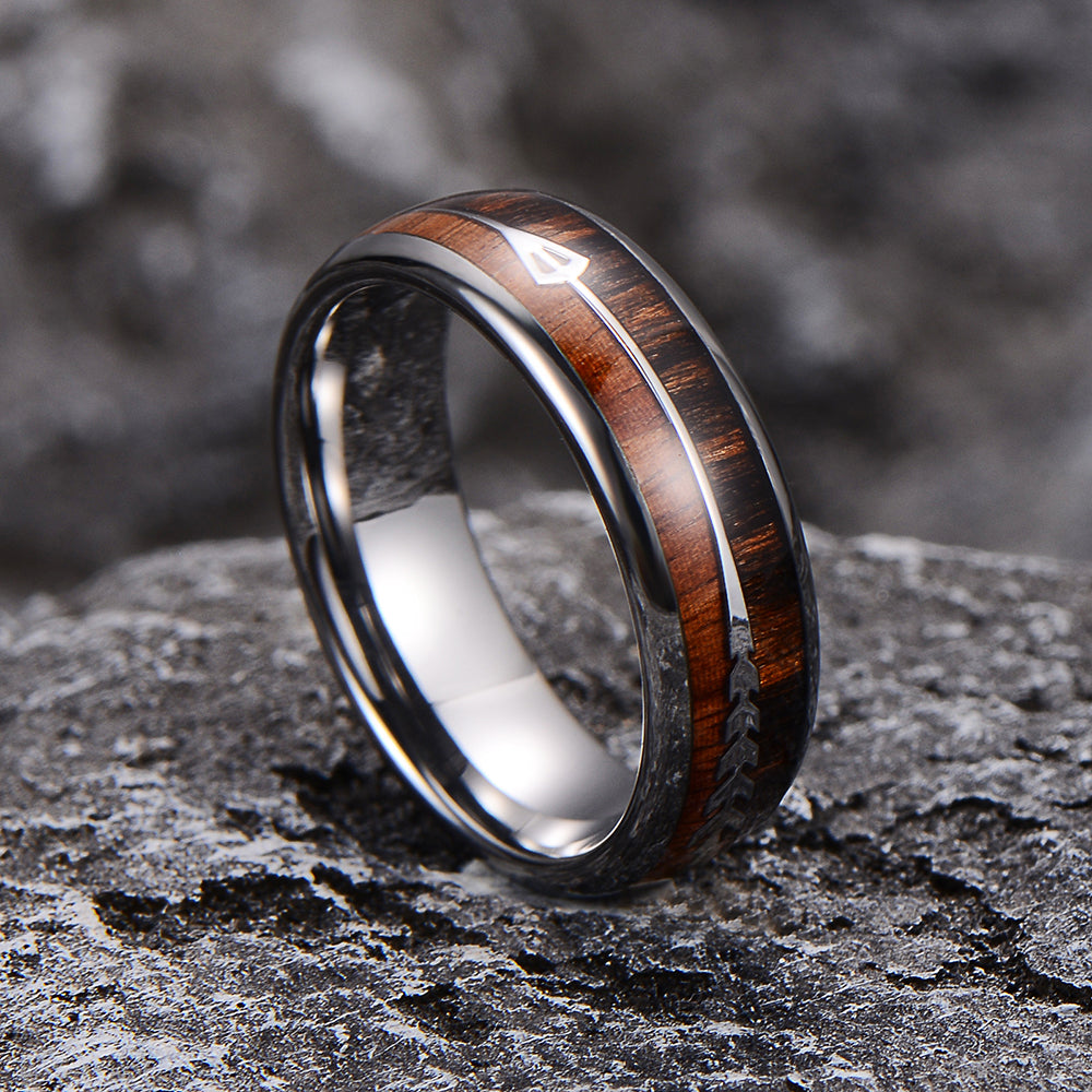 CAHCH NATURAL 6MM TUNGSTEN RING