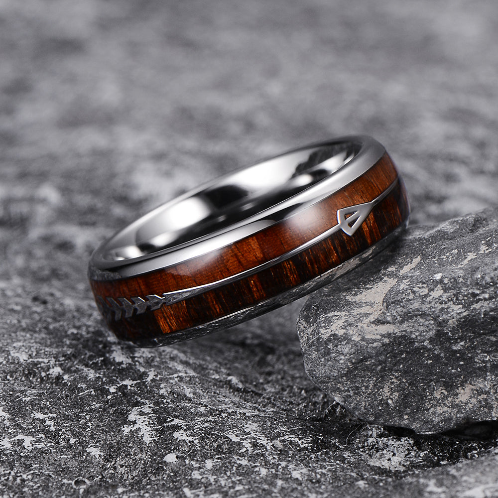 CAHCH NATURAL 6MM TUNGSTEN RING