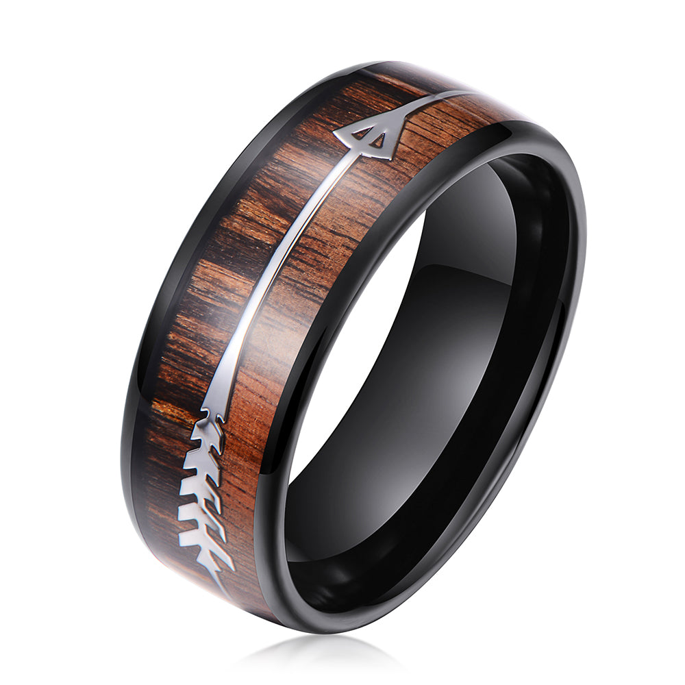 CAHCH NATURAL 8MM TUNGSTEN RING