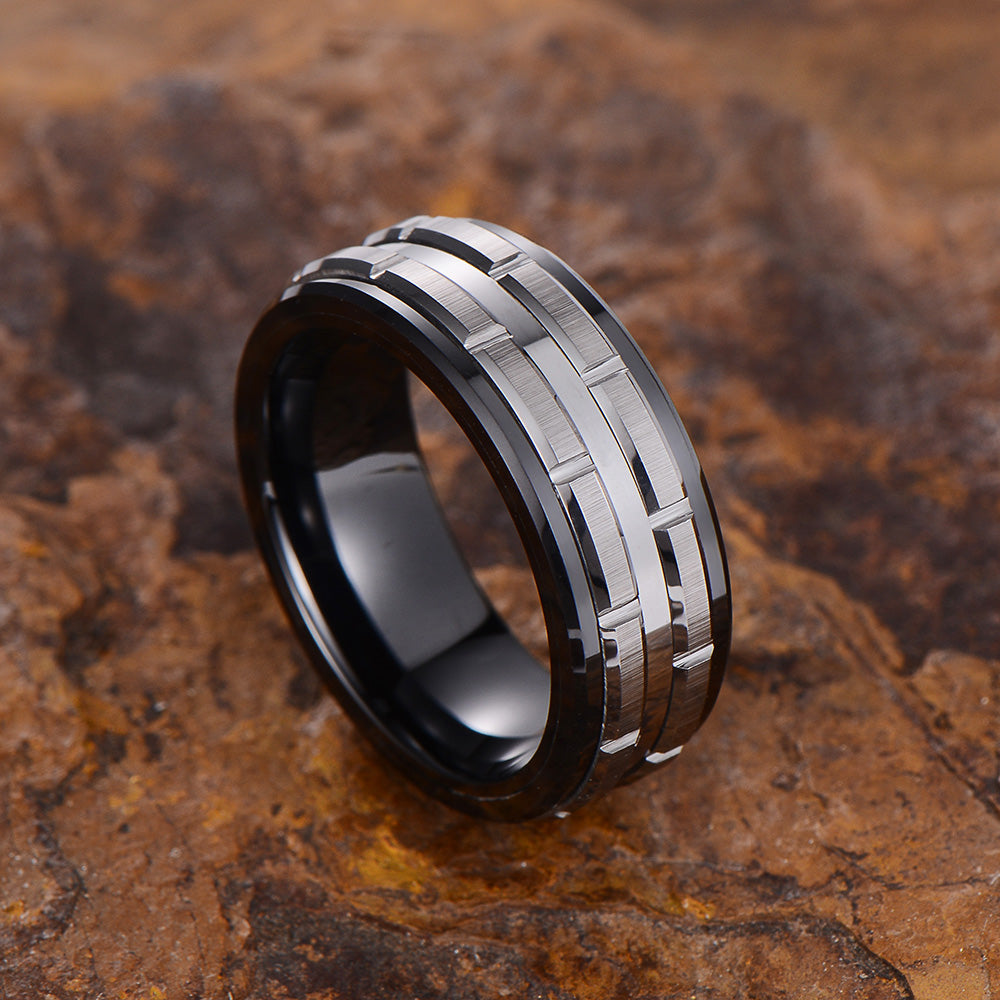 CAHCH CLASSIC 8MM TUNGSTEN RING