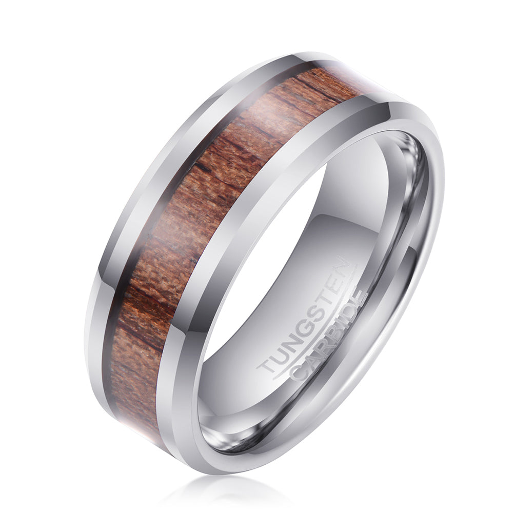 CAHCH NATURAL 8MM TUNGSTEN RING