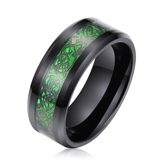 CAHCH DRAGON 8MM TUNGSTEN RING