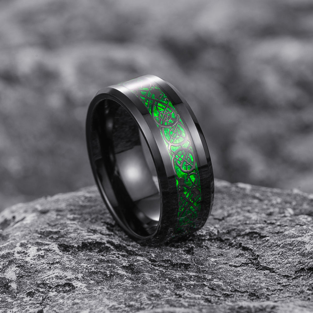 CAHCH DRAGON 8MM TUNGSTEN RING